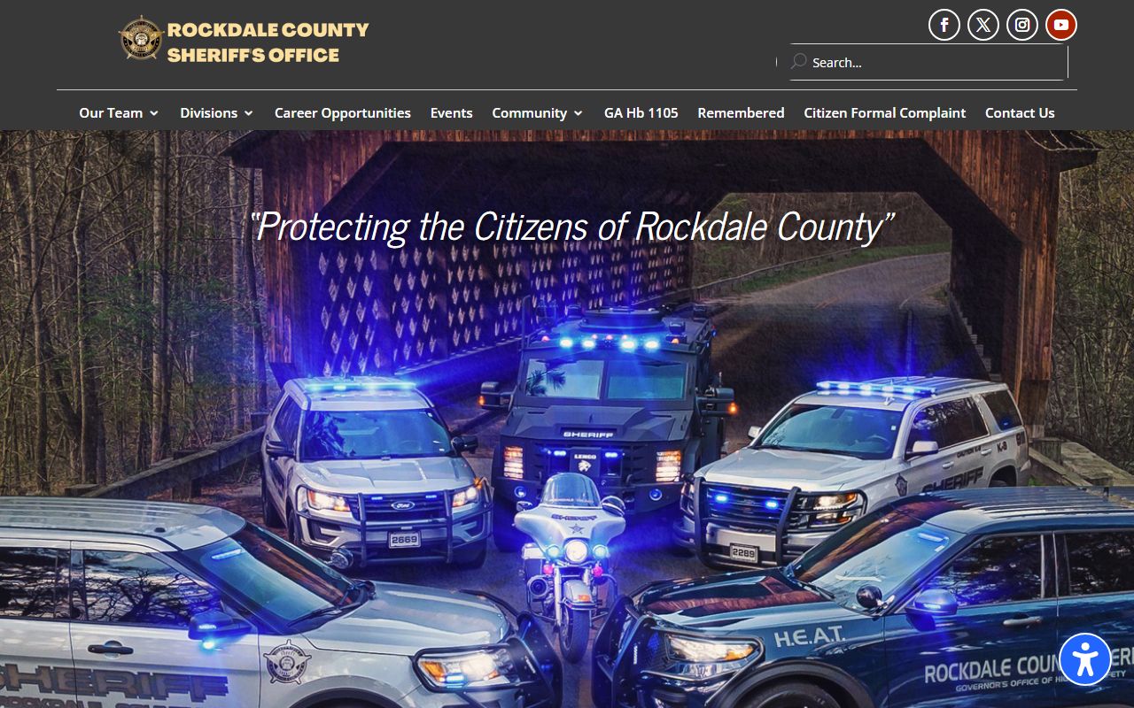 Rockdale County inmate records Sheriff home page