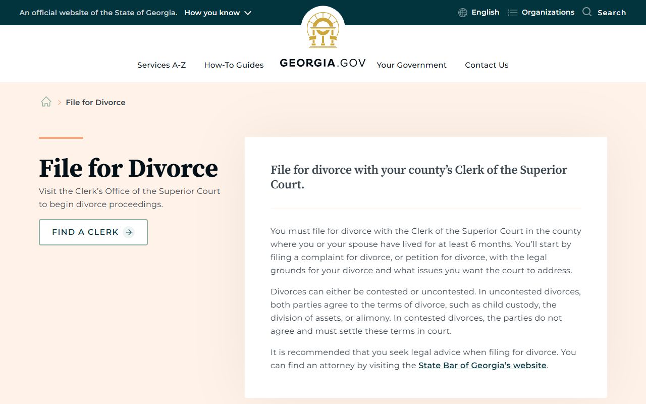 Rockdale County divorce records Georgia filing guidance