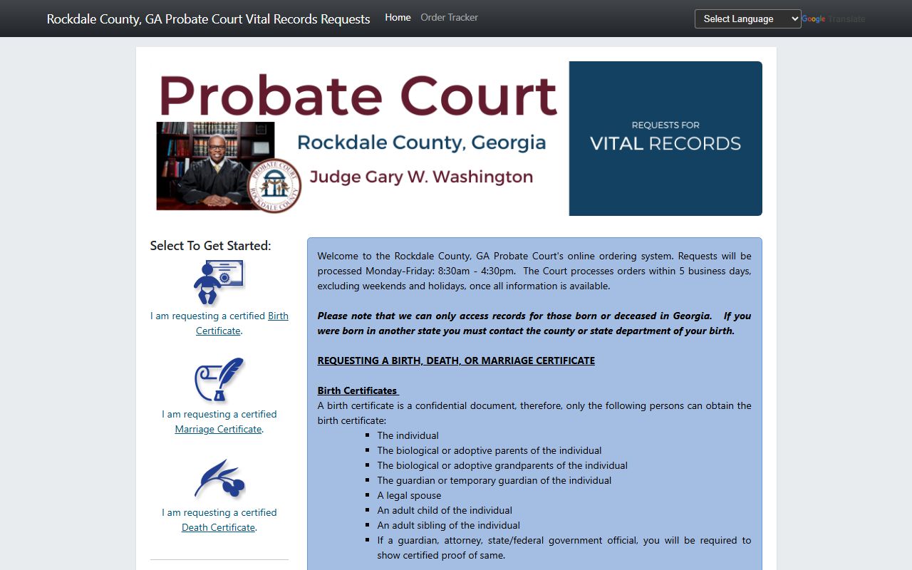 Rockdale County marriage records Permitium certified copy portal