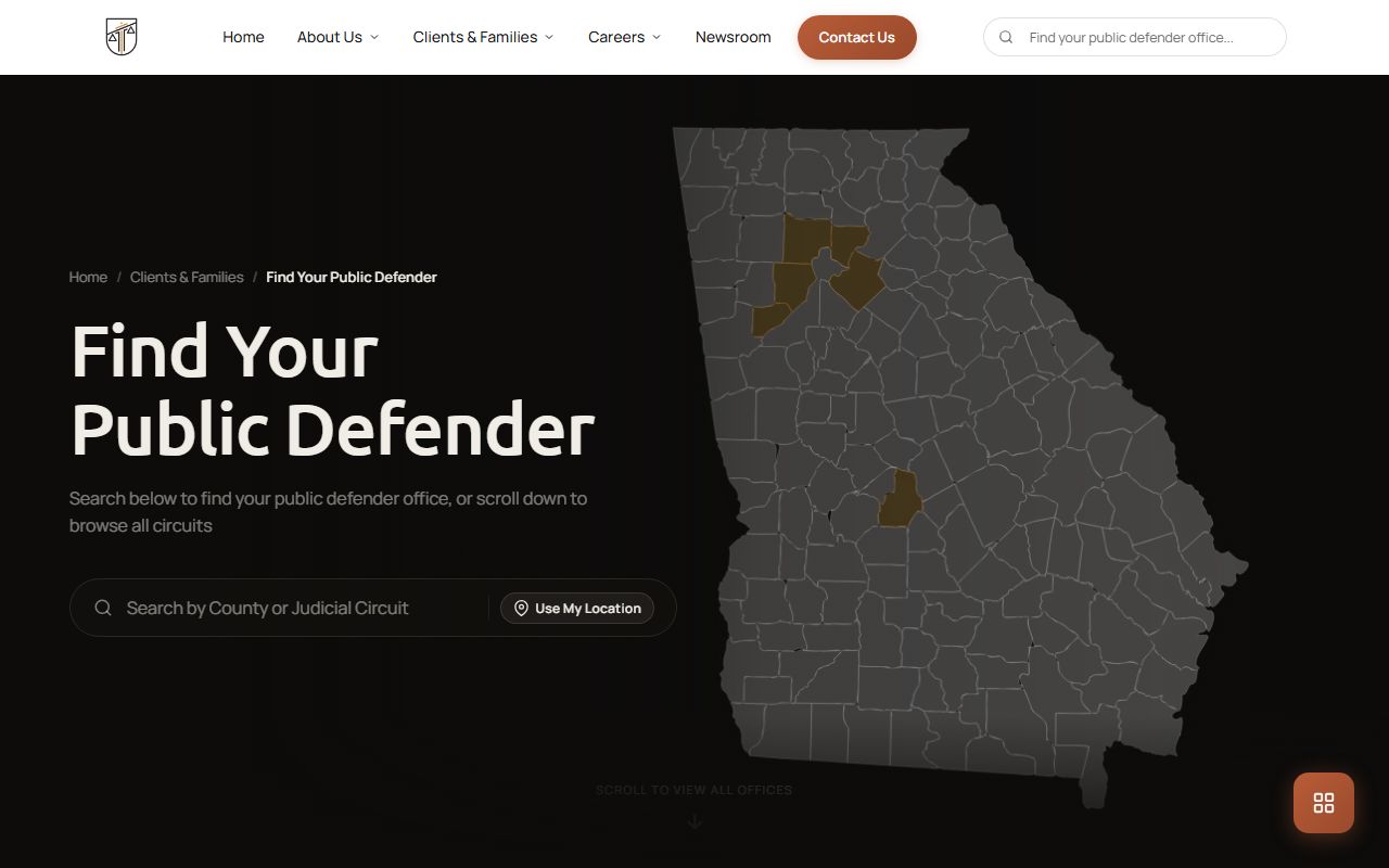Rockdale County warrant search Georgia Public Defender Council Rockdale map